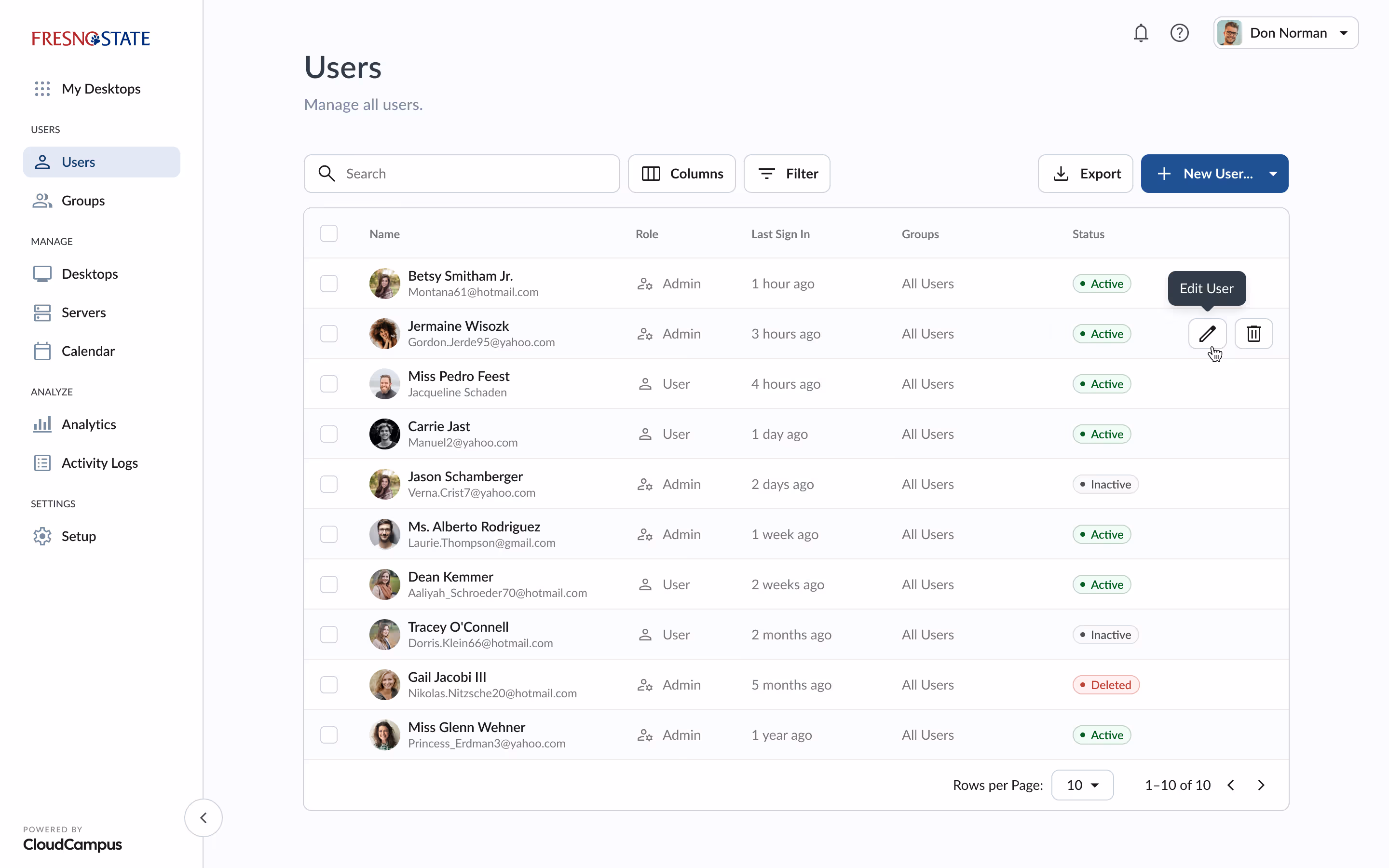 Tru dashboard screenshot